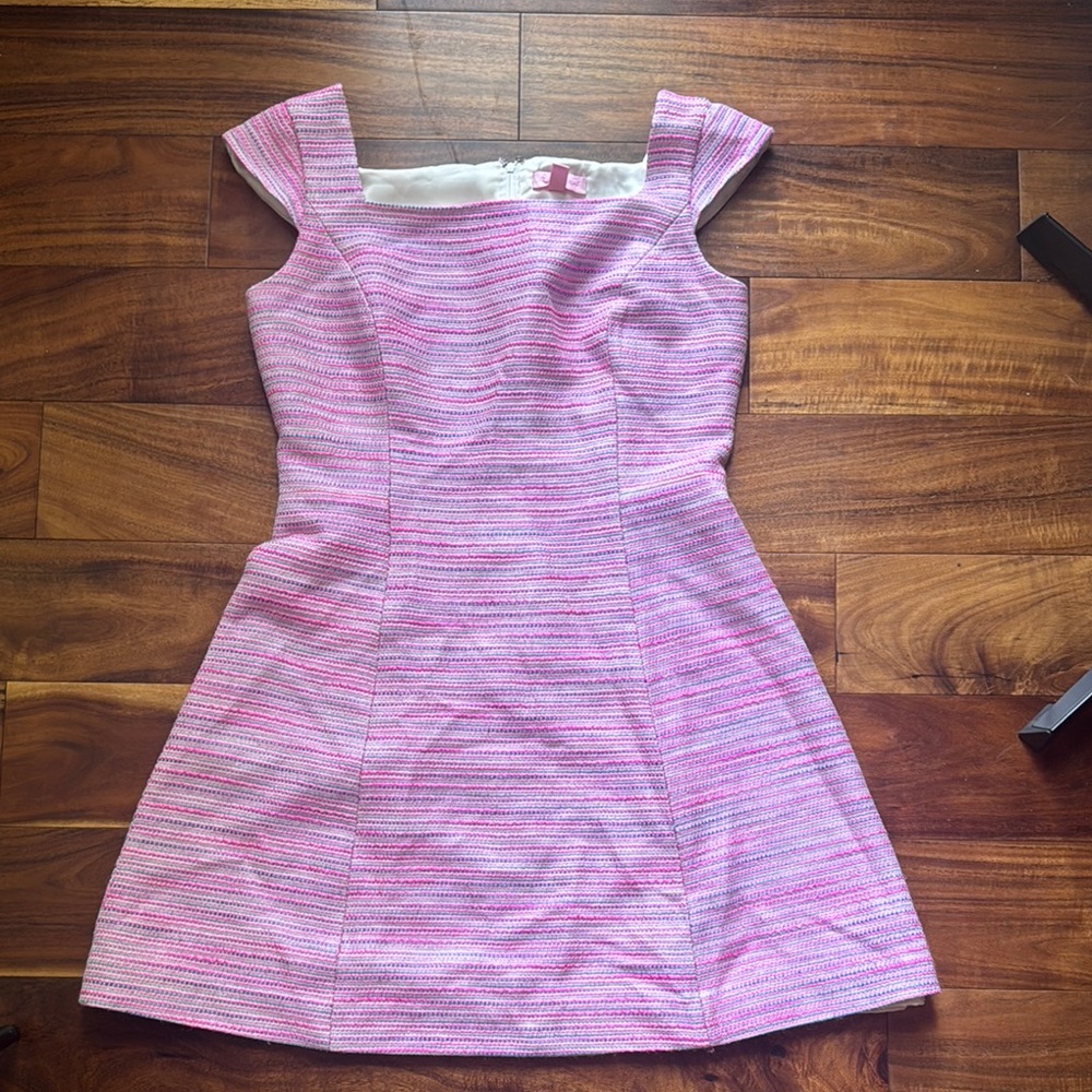 Lily Pulitzer Pink Tweed Dress (size 6)